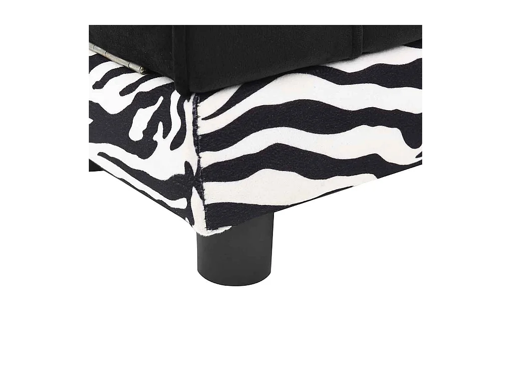 Canapé pour chien Noir 57x34x36 cm Peluche