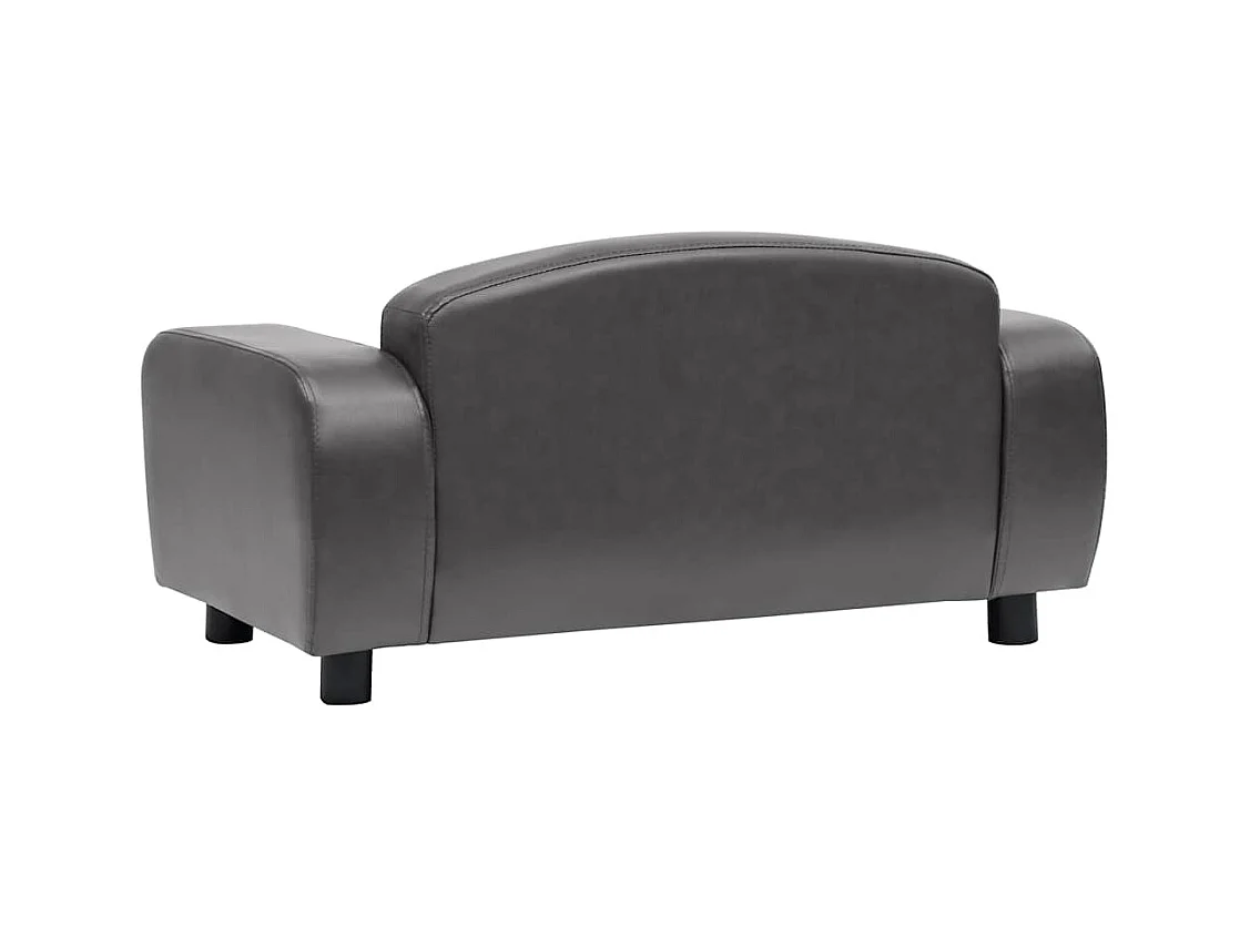 Canapé pour chien Gris 80x50x40 cm Similicuir