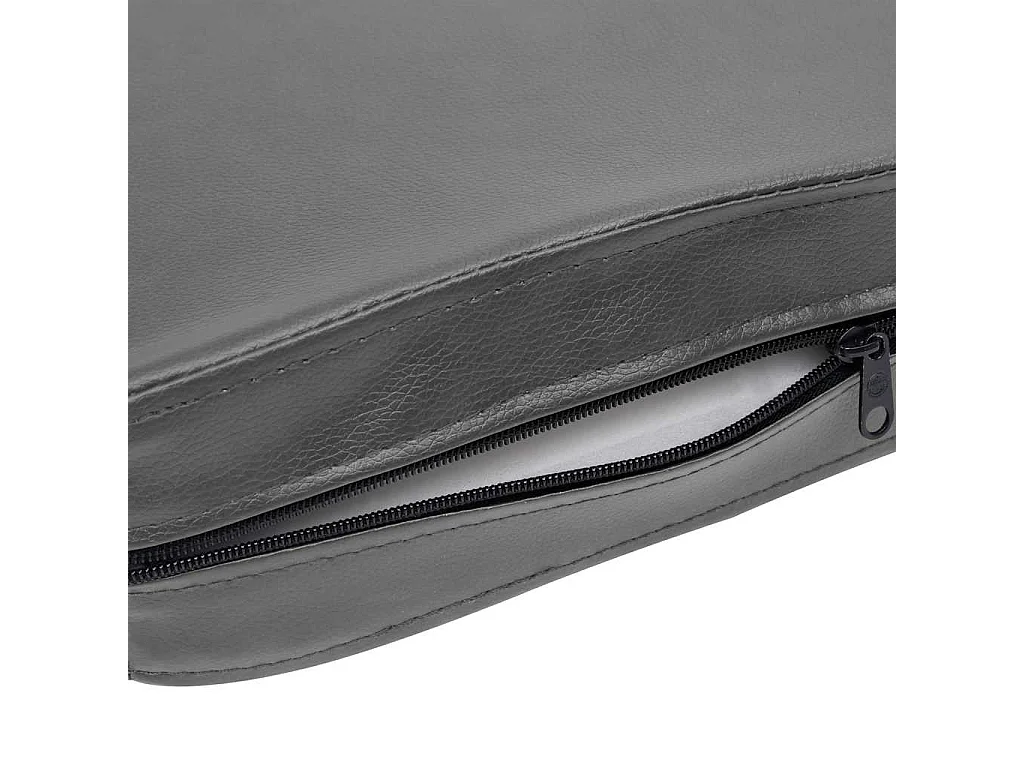 Hondenbank 80x50x40 cm kunstleer grijs