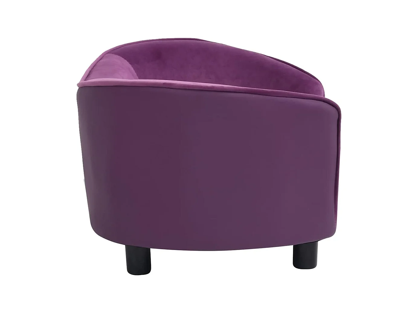 Canapé pour chien Bordeaux 69x49x40 cm Peluche et similicuir