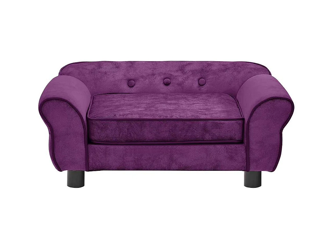 Canapé pour chien Bordeaux 72x45x30 cm Peluche