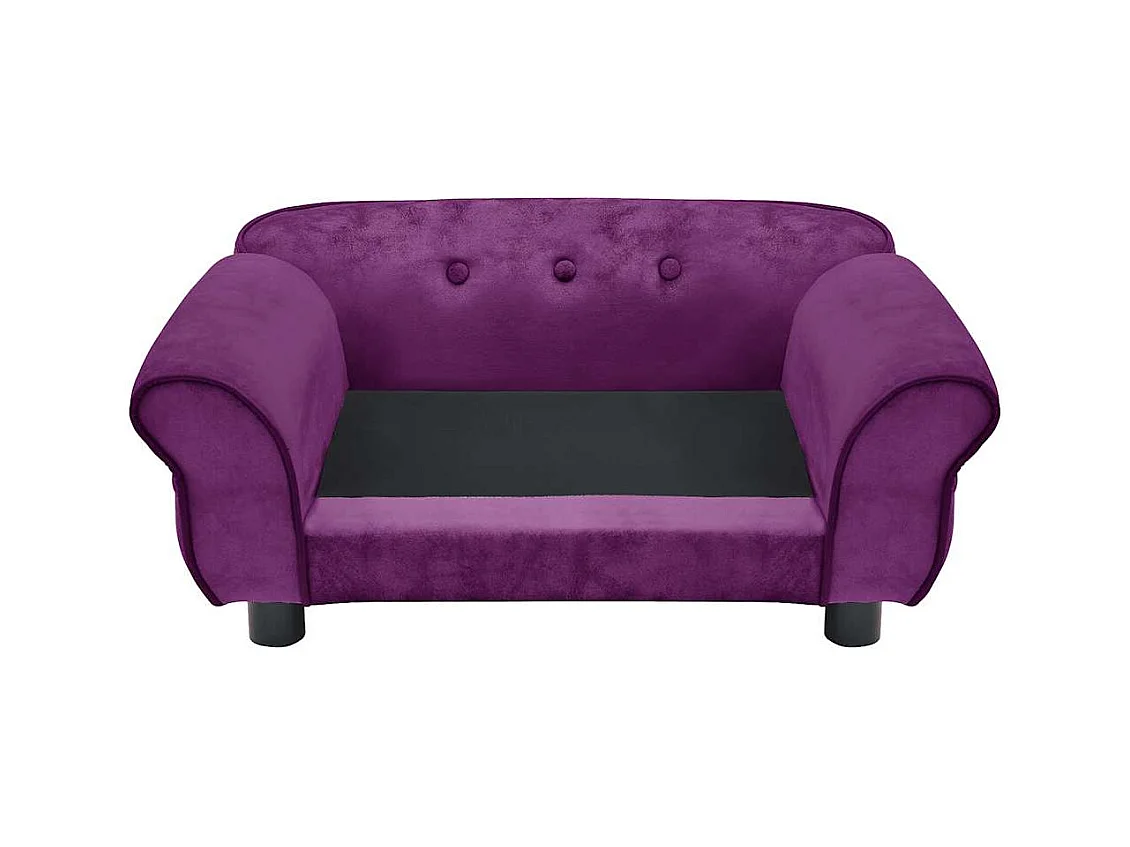 Canapé pour chien Bordeaux 72x45x30 cm Peluche