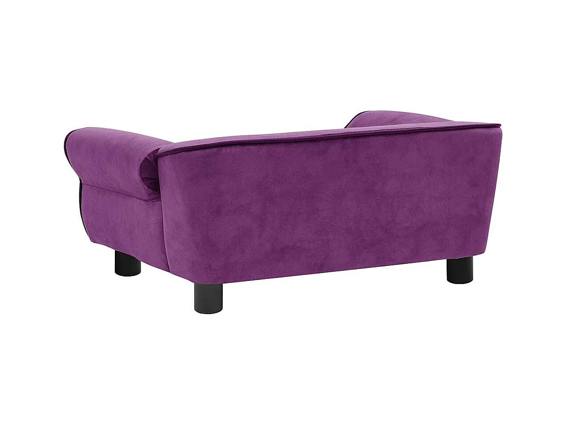 Canapé pour chien Bordeaux 72x45x30 cm Peluche