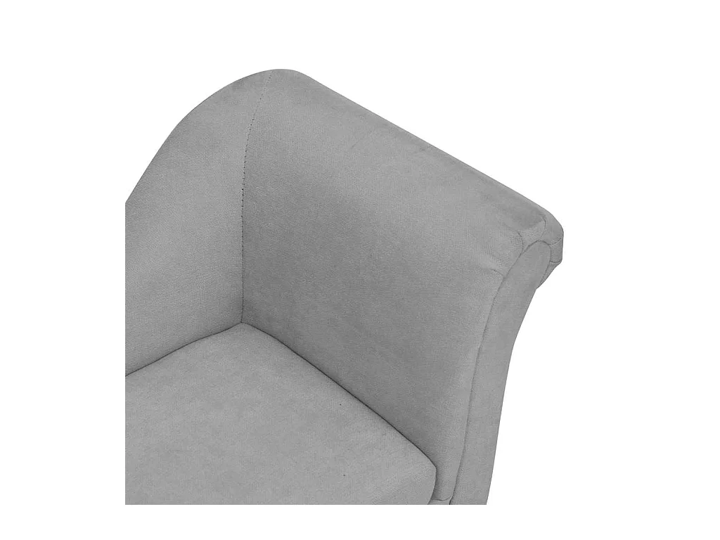 Canapé pour chien avec oreiller Gris 83x44x44 cm Peluche