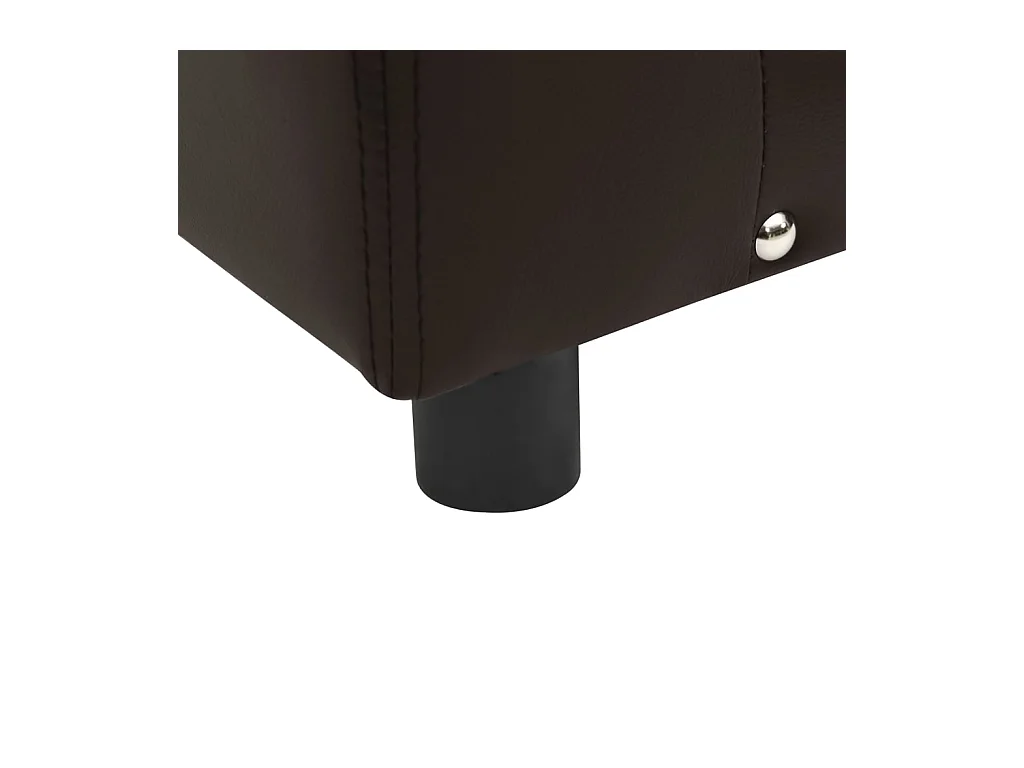 Canapé pour chien Marron 81x43x31 cm Peluche et similicuir