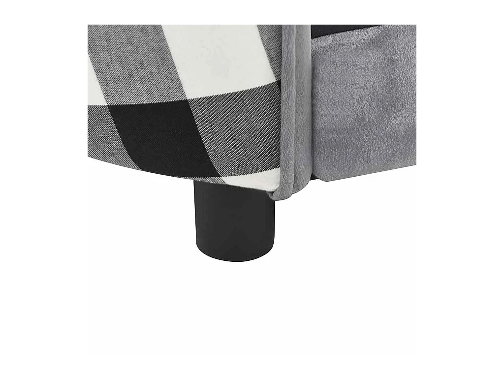 Canapé pour chien Gris 68x38x38 cm Peluche