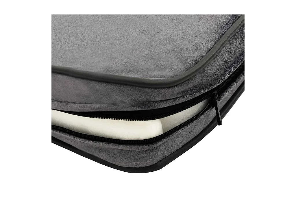 Canapé pour chien Gris 60x43x30 cm Peluche et similicuir