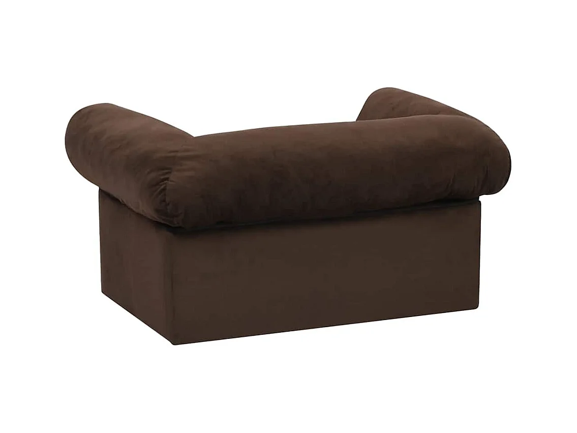 Canapé pour chien avec tiroir Marron 75x50x38 cm Peluche