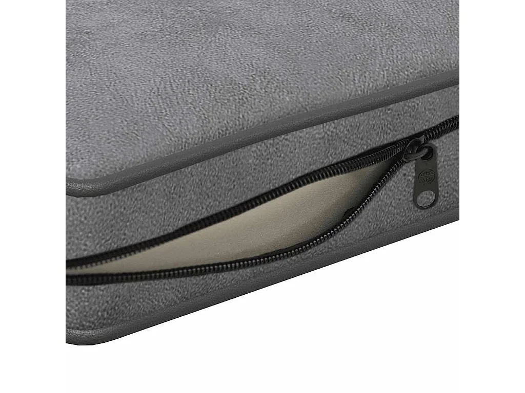 Sofá para perros felpa gris oscuro 72x45x30 cm