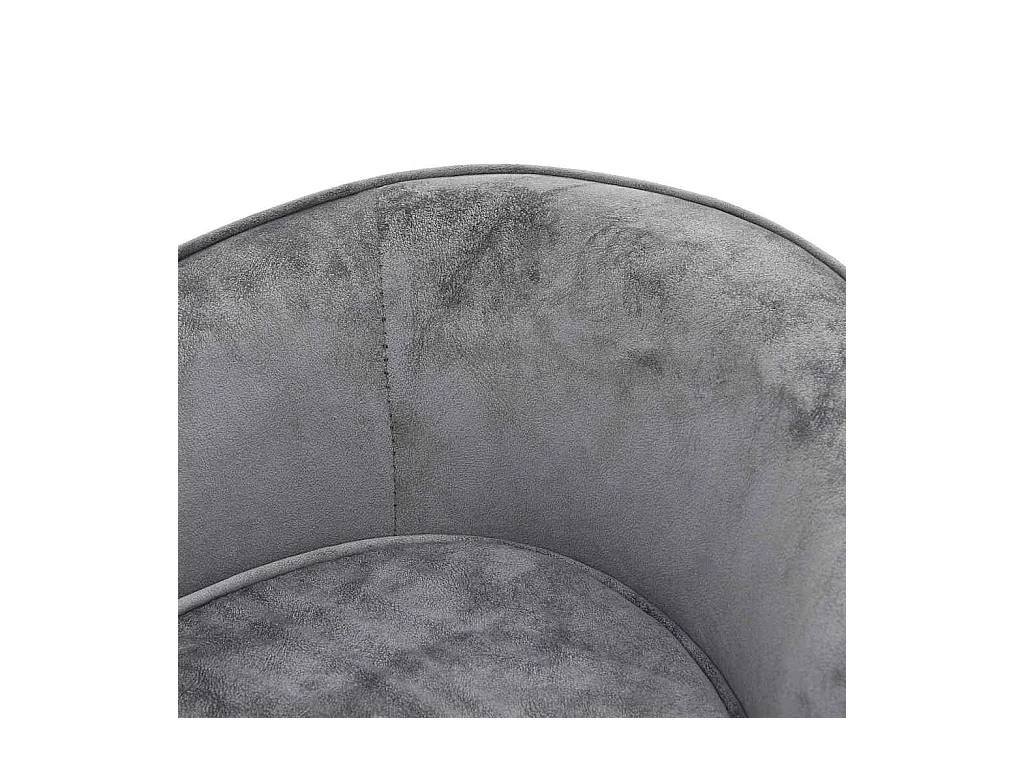 Canapé pour chien Gris 69x49x40 cm Peluche