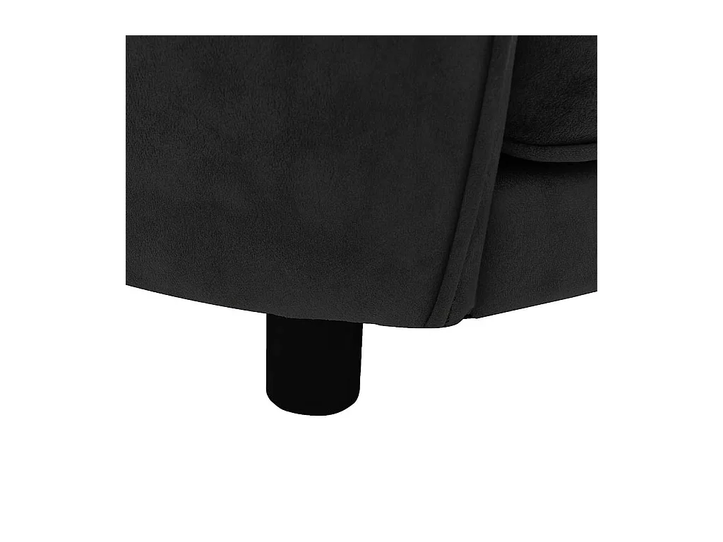 Canapé pour chien Noir 69x49x40 cm Peluche