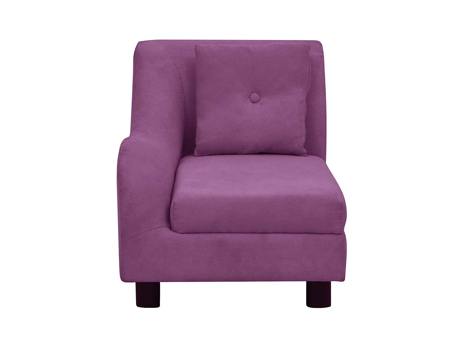 Canapé pour chien avec oreiller Bordeaux 83x44x44 cm Peluche