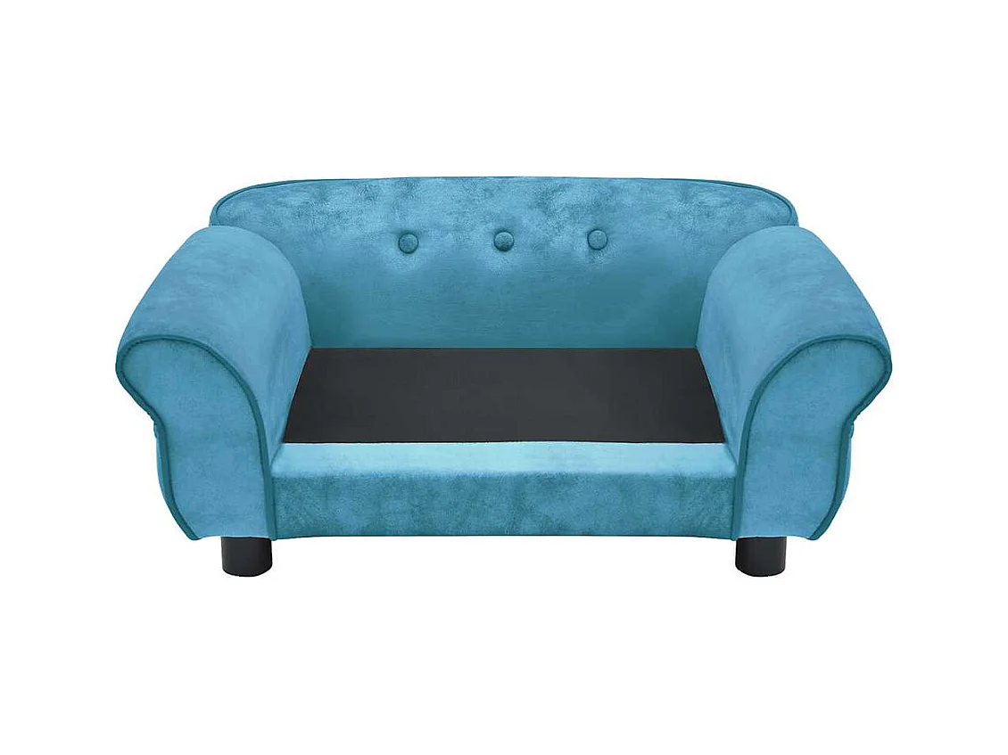 Canapé pour chien Turquoise 72x45x30 cm Peluche