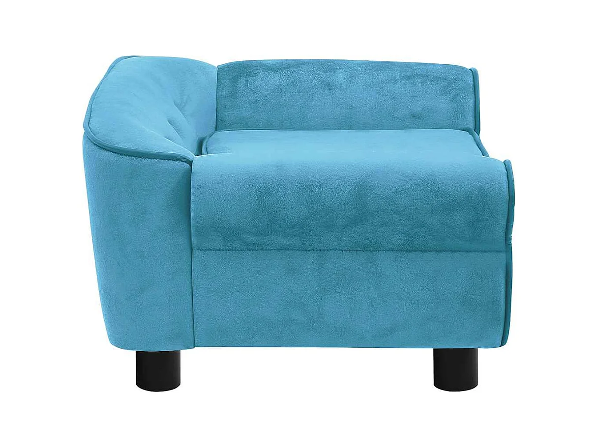 Canapé pour chien Turquoise 72x45x30 cm Peluche