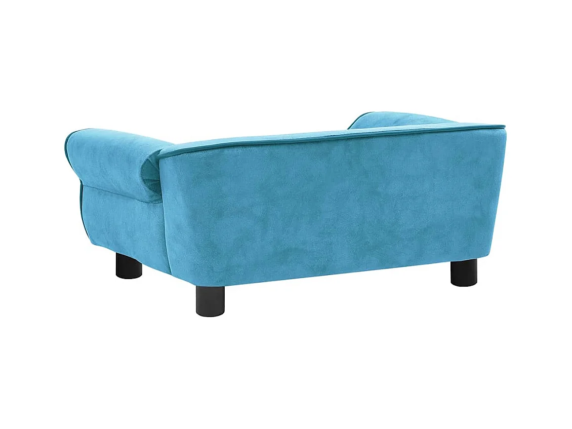Canapé pour chien Turquoise 72x45x30 cm Peluche