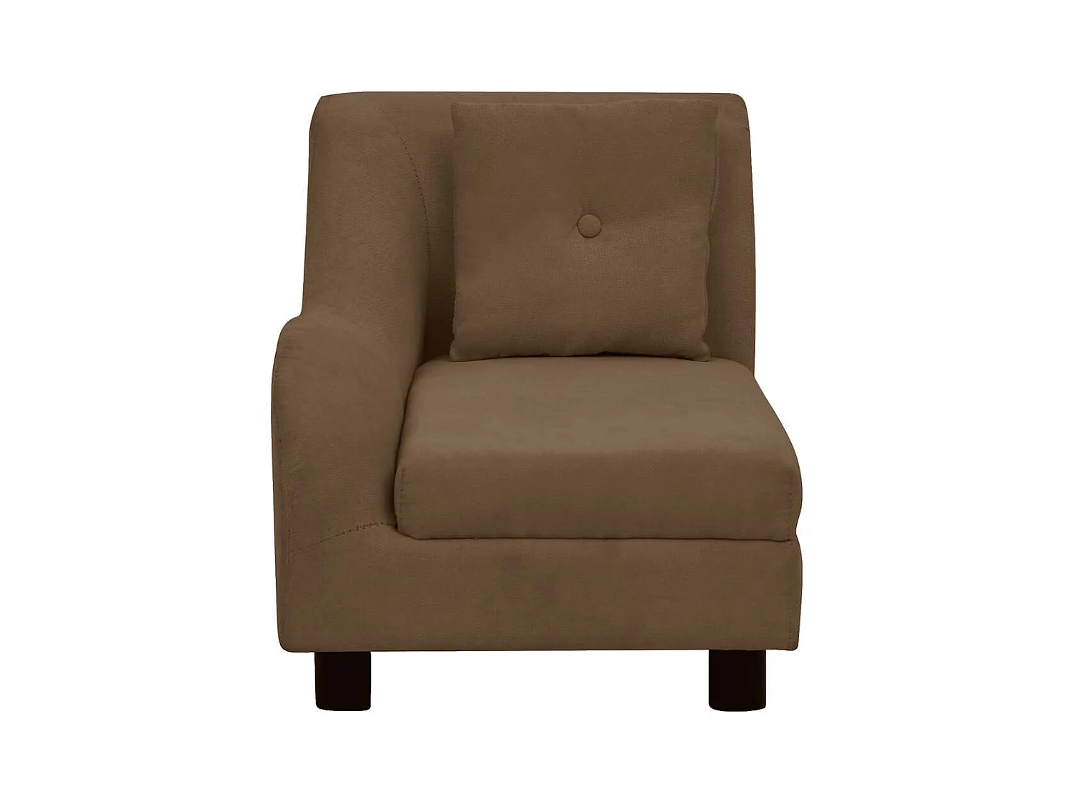 Canapé pour chien avec oreiller Marron 83x44x44 cm Peluche