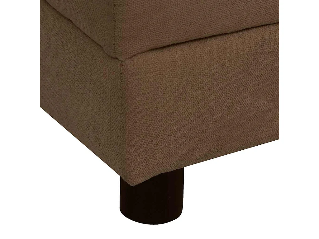 Hondenbank met kussen 83x44x44 cm pluche bruin