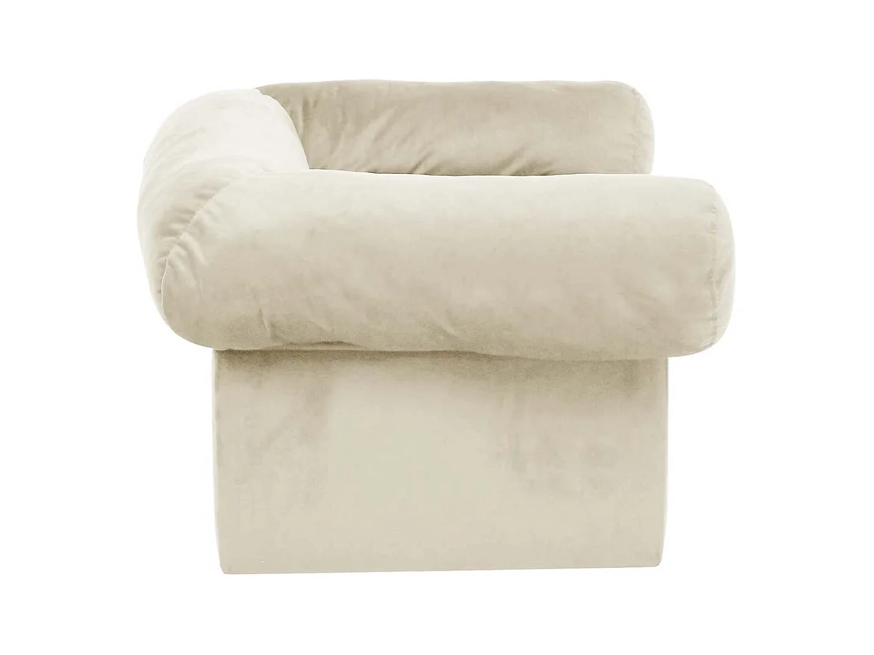 Canapé pour chien avec tiroir Crème 75x50x38 cm Peluche