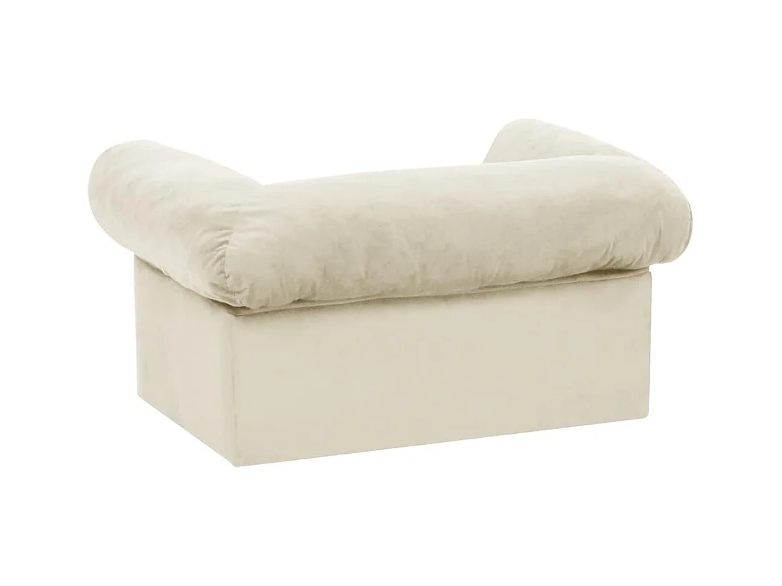 Canapé pour chien avec tiroir Crème 75x50x38 cm Peluche