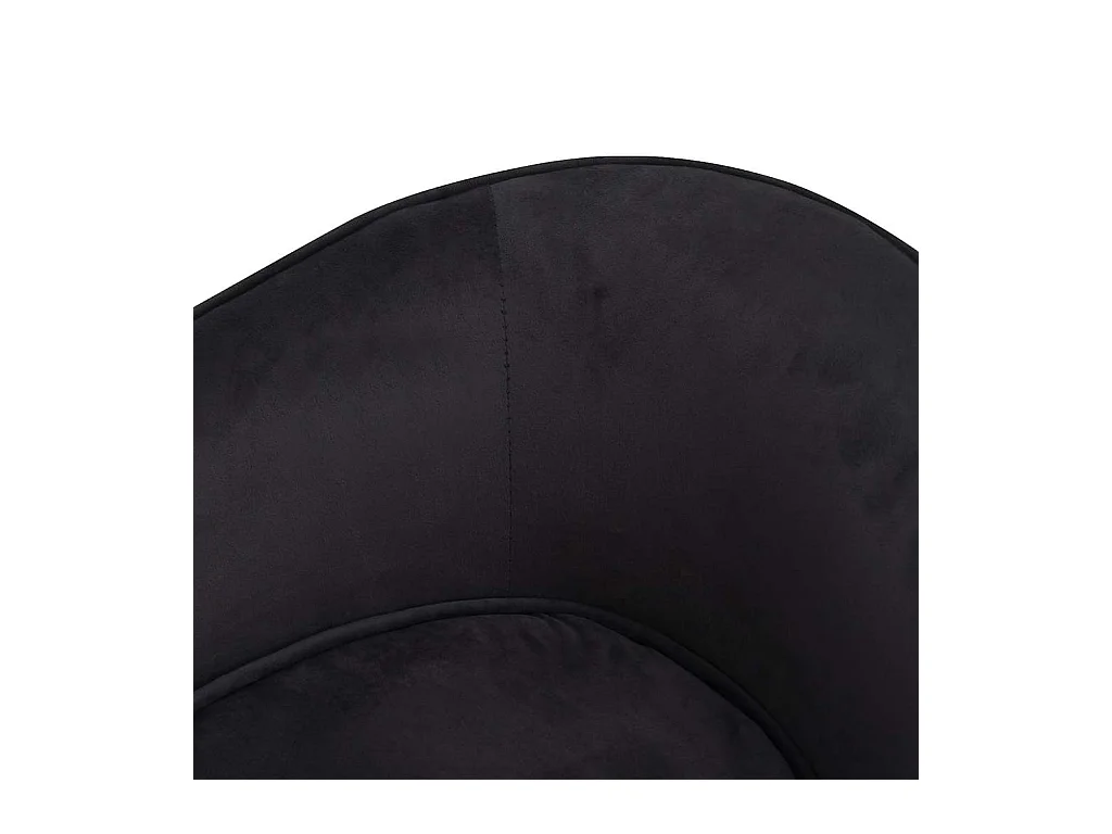 Canapé pour chien Noir 69x49x40 cm Peluche et similicuir