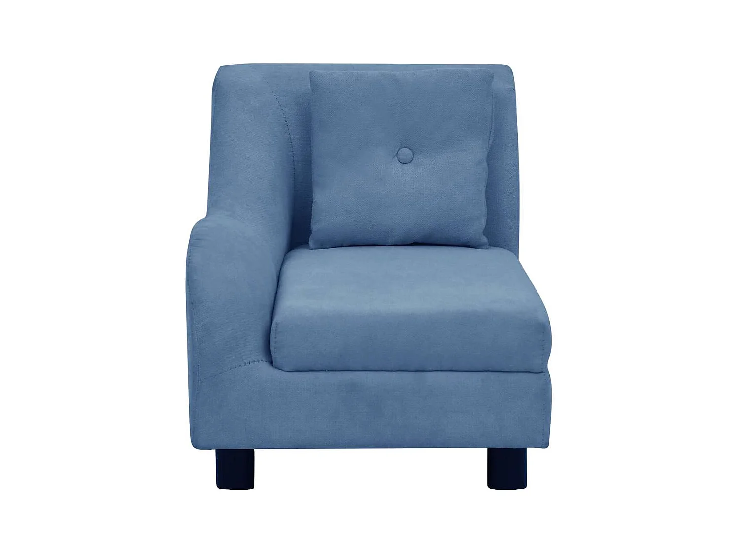 Canapé pour chien avec oreiller Bleu 83x44x44 cm Peluche