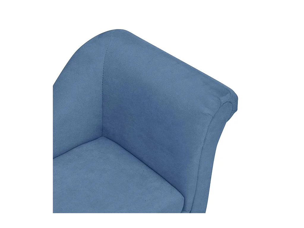 Canapé pour chien avec oreiller Bleu 83x44x44 cm Peluche