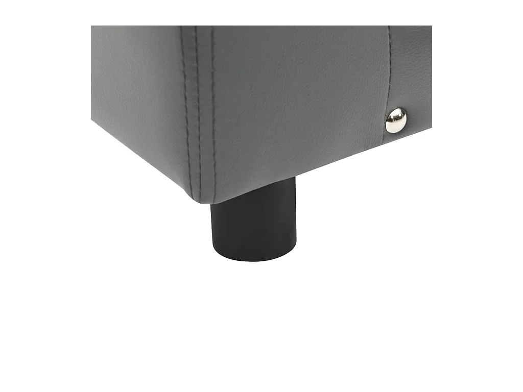 Canapé pour chien Gris 81x43x31 cm Peluche et similicuir