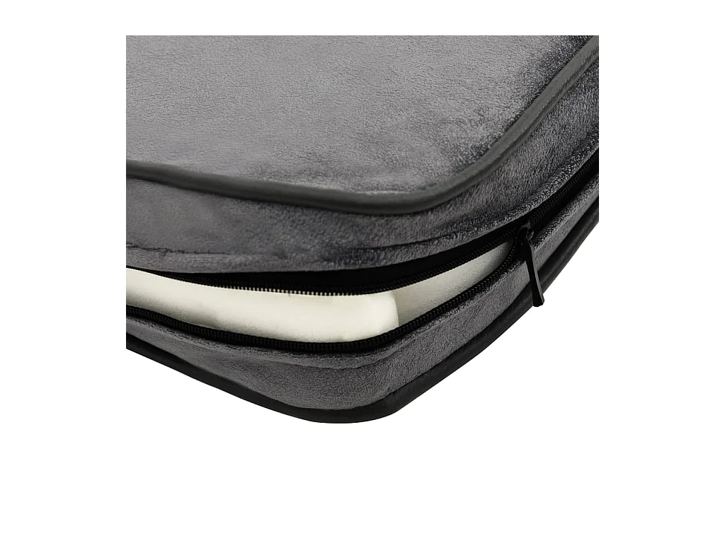 Canapé pour chien Gris 81x43x31 cm Peluche et similicuir