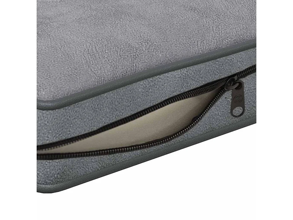 Hondenbank 72x45x30 cm pluche grijs