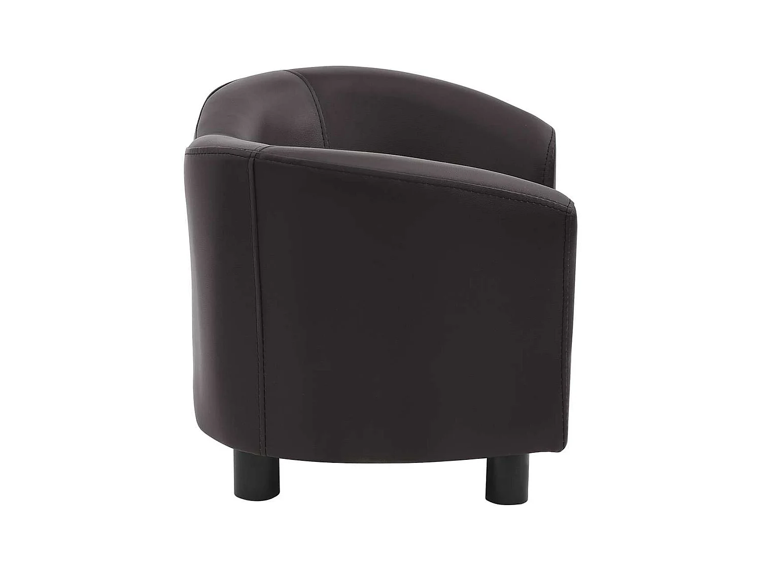 Canapé pour chien Marron 67x41x39 cm Similicuir