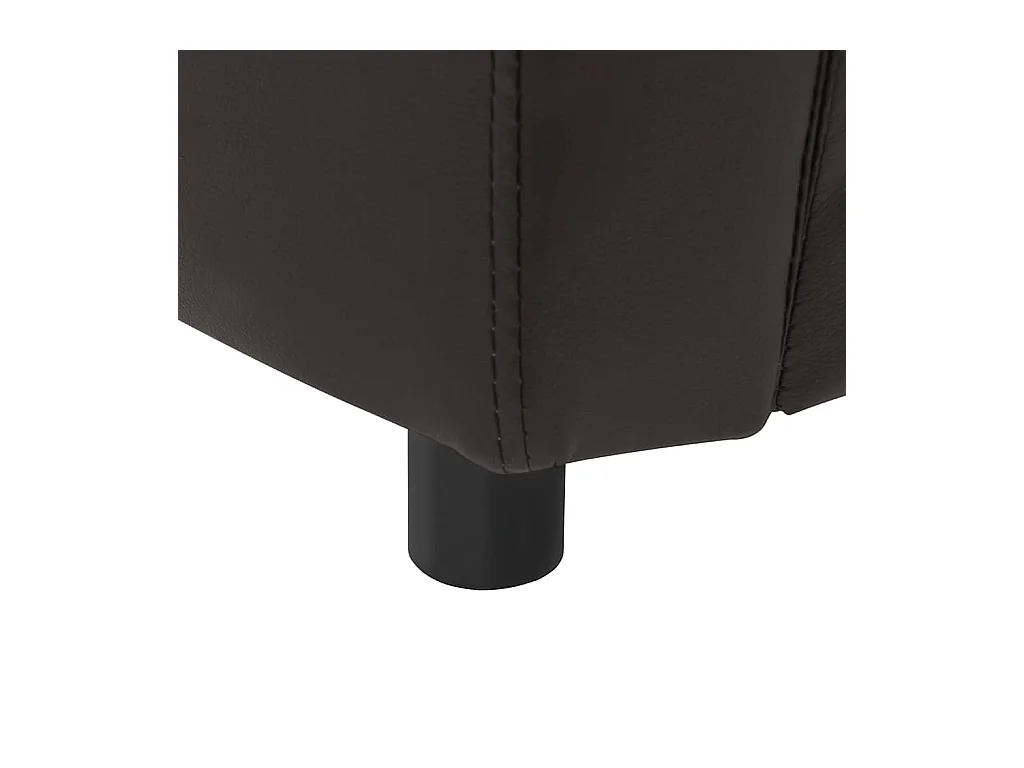 Canapé pour chien Marron 67x41x39 cm Similicuir