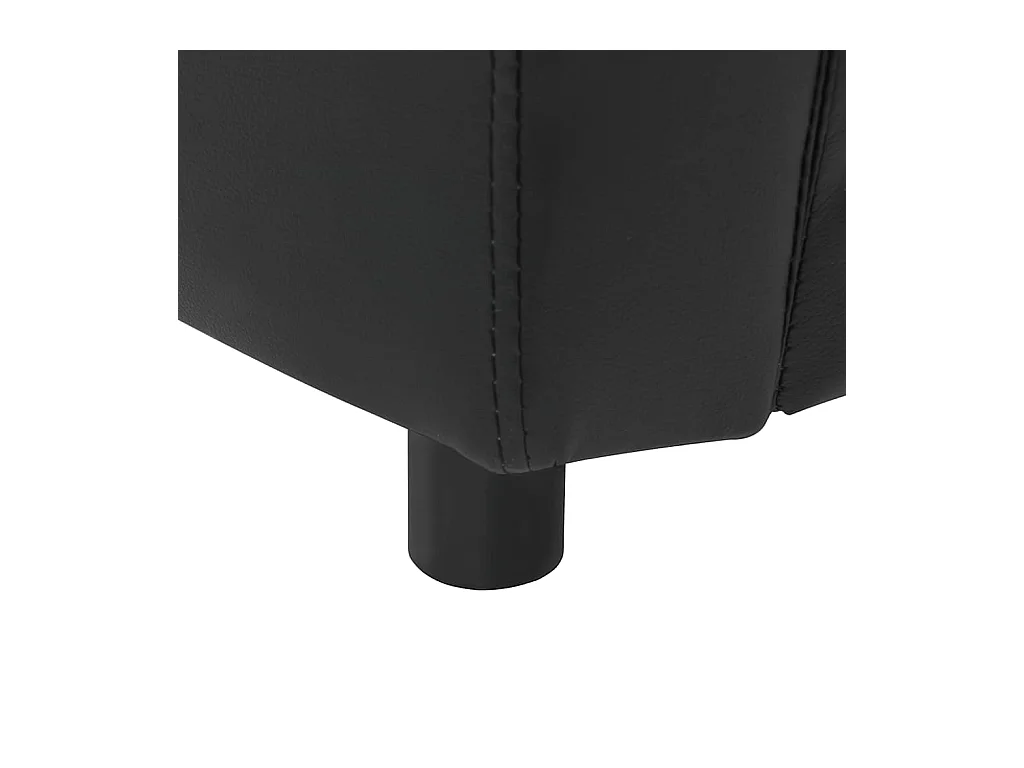 Canapé pour chien Noir 67x41x39 cm Similicuir