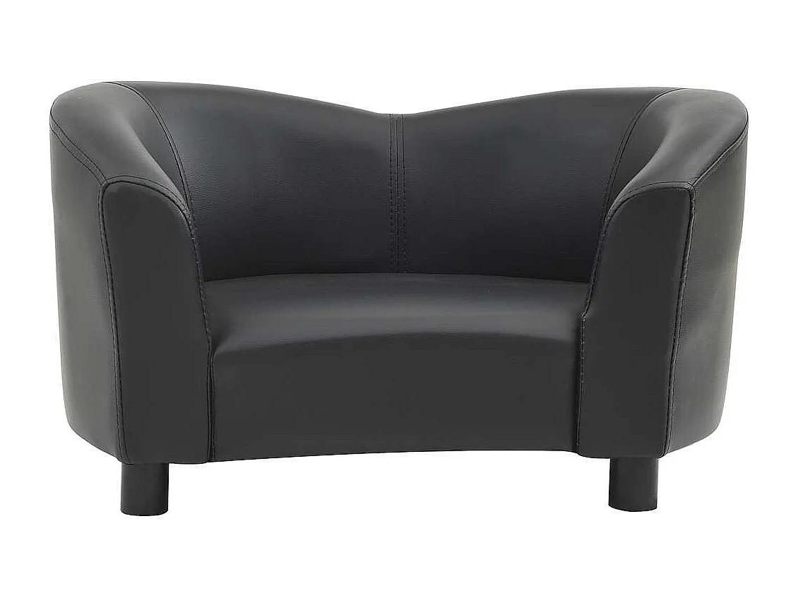 Hondenbank 67x41x39 cm kunstleer zwart