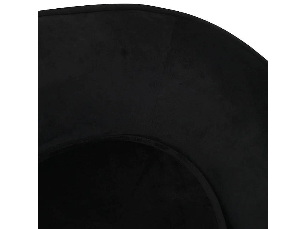 Sofá para perros felpa negro 67x47x36 cm