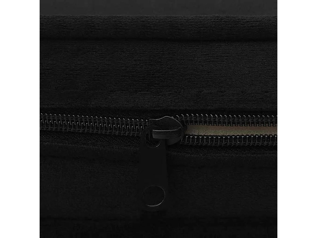 Sofá para perros felpa negro 67x47x36 cm