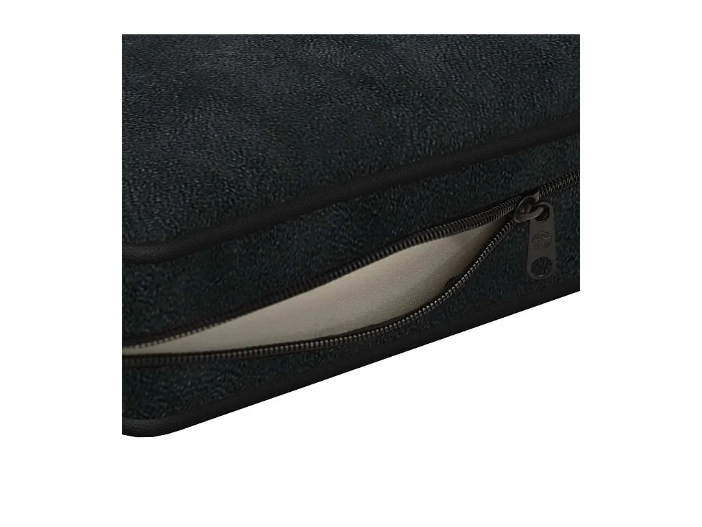 Canapé pour chien Noir 72x45x30 cm Peluche