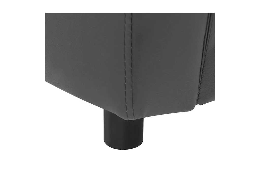 Canapé pour chien Gris 67x41x39 cm Similicuir