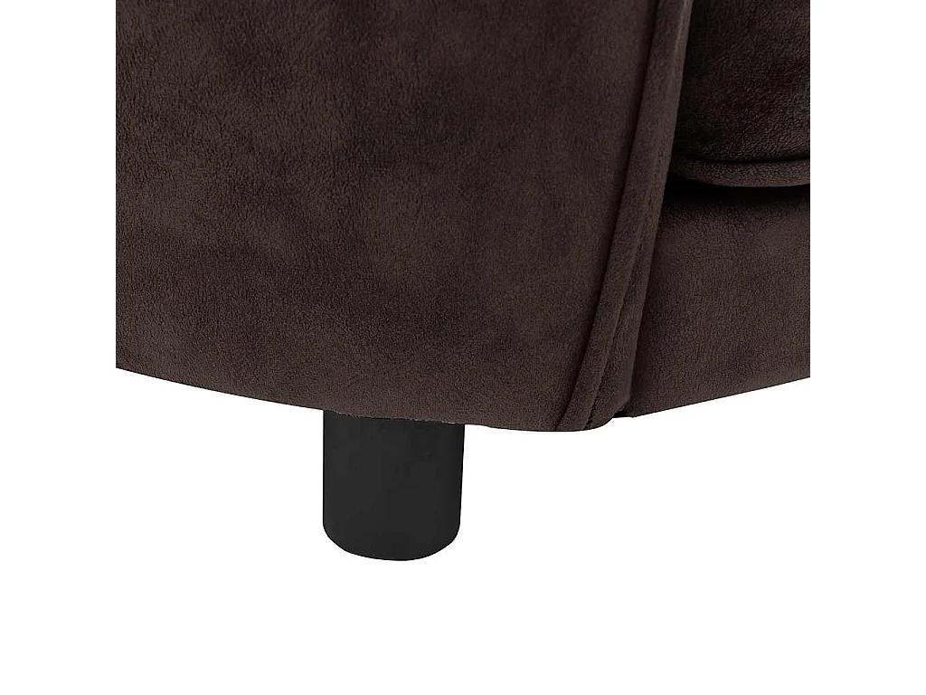 Canapé pour chien Marron 69x49x40 cm Peluche