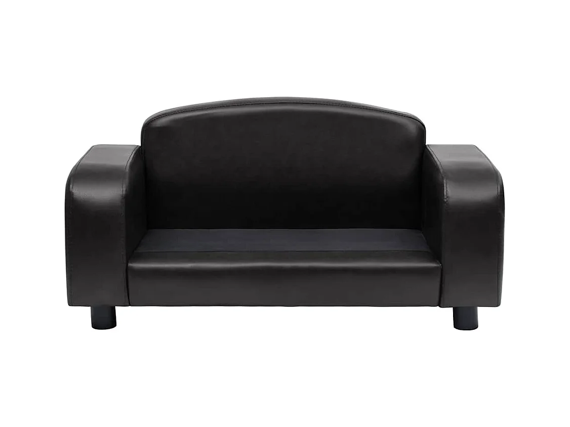 Canapé pour chien Noir 80x50x40 cm Similicuir