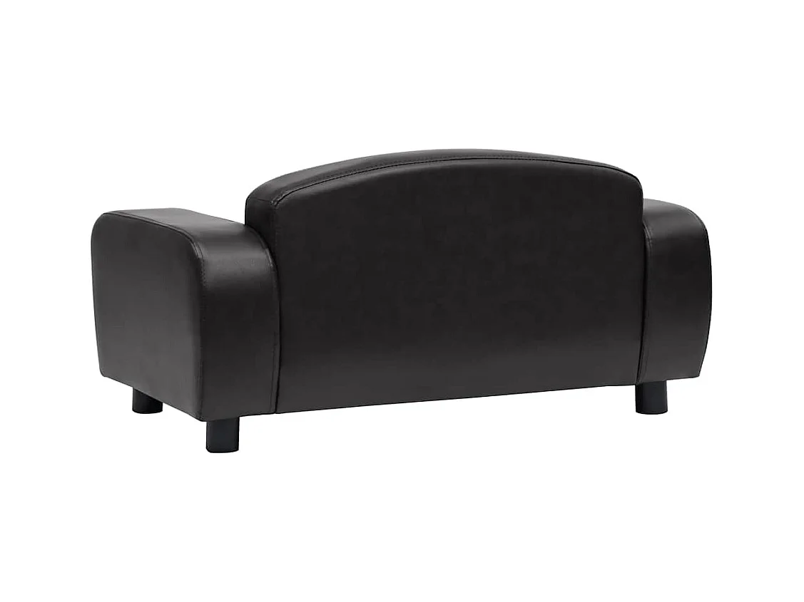 Canapé pour chien Noir 80x50x40 cm Similicuir