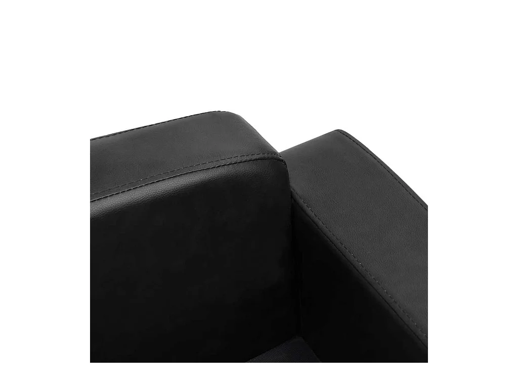 Canapé pour chien Noir 80x50x40 cm Similicuir