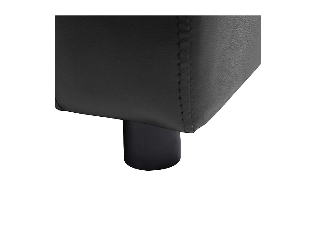 Canapé pour chien Noir 80x50x40 cm Similicuir