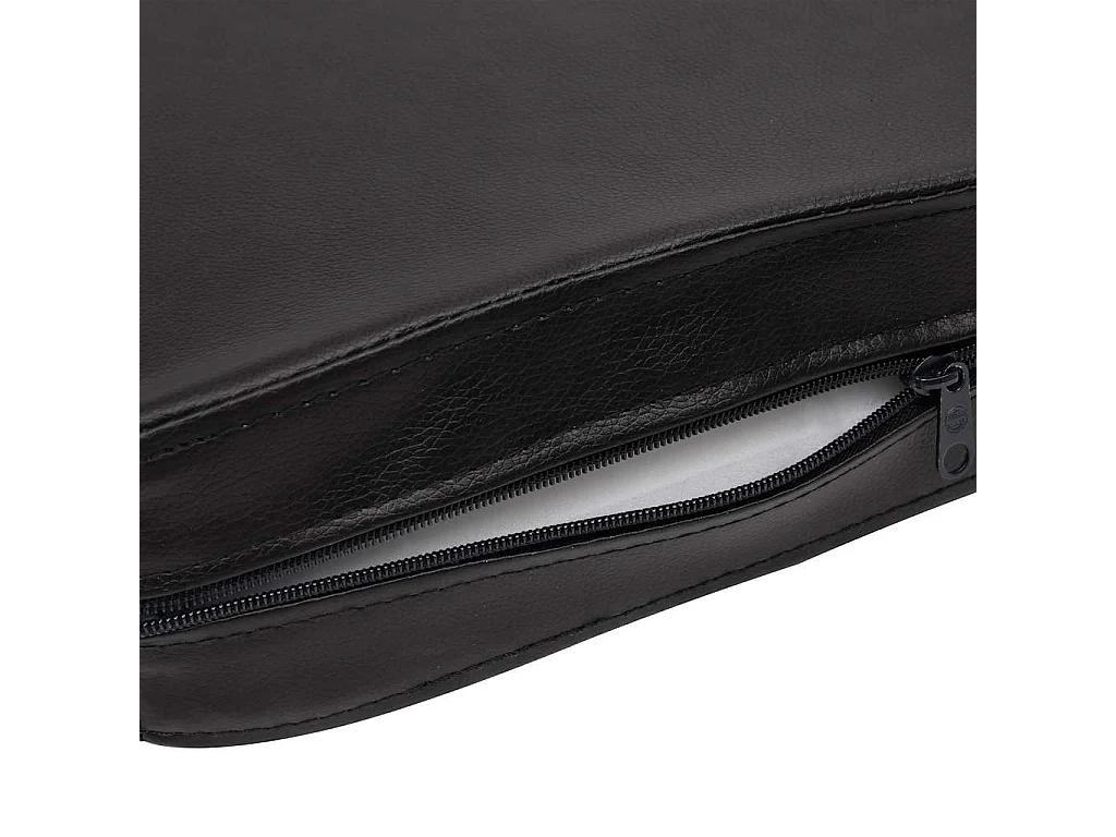 Sofá para perros cuero sintético negro 80x50x40 cm