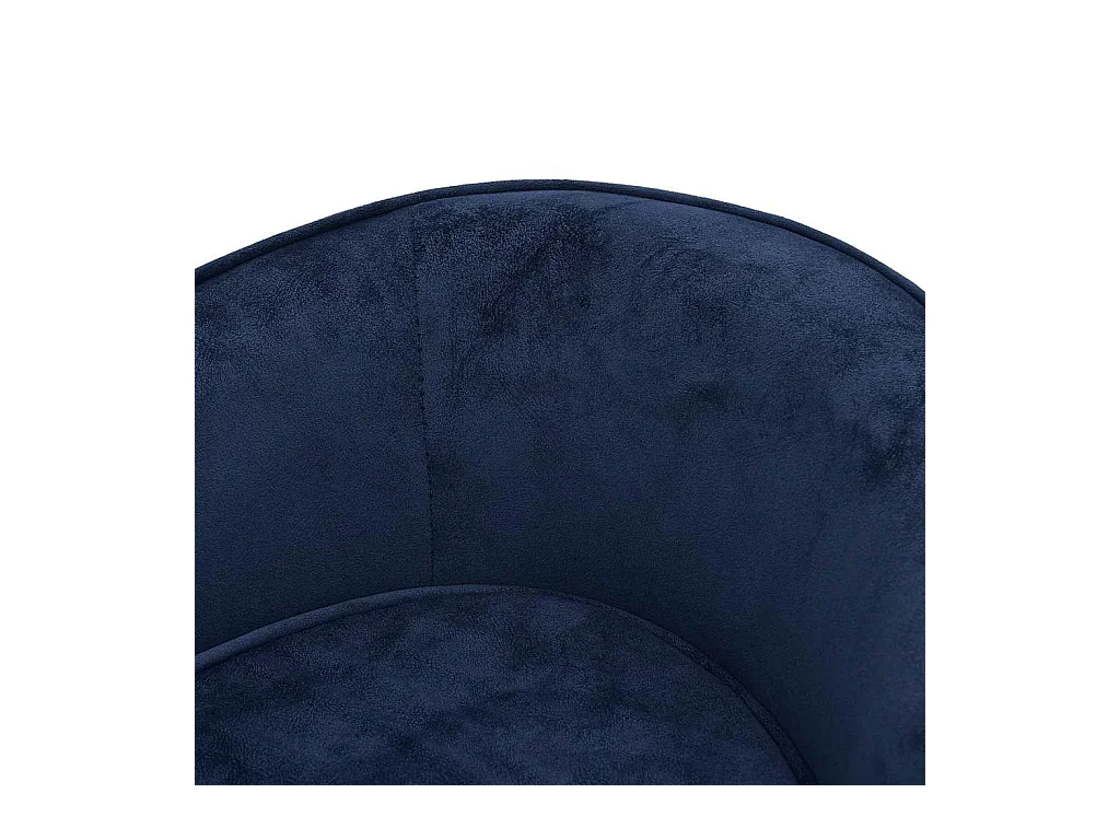 Canapé pour chien Bleu 69x49x40 cm Peluche et similicuir