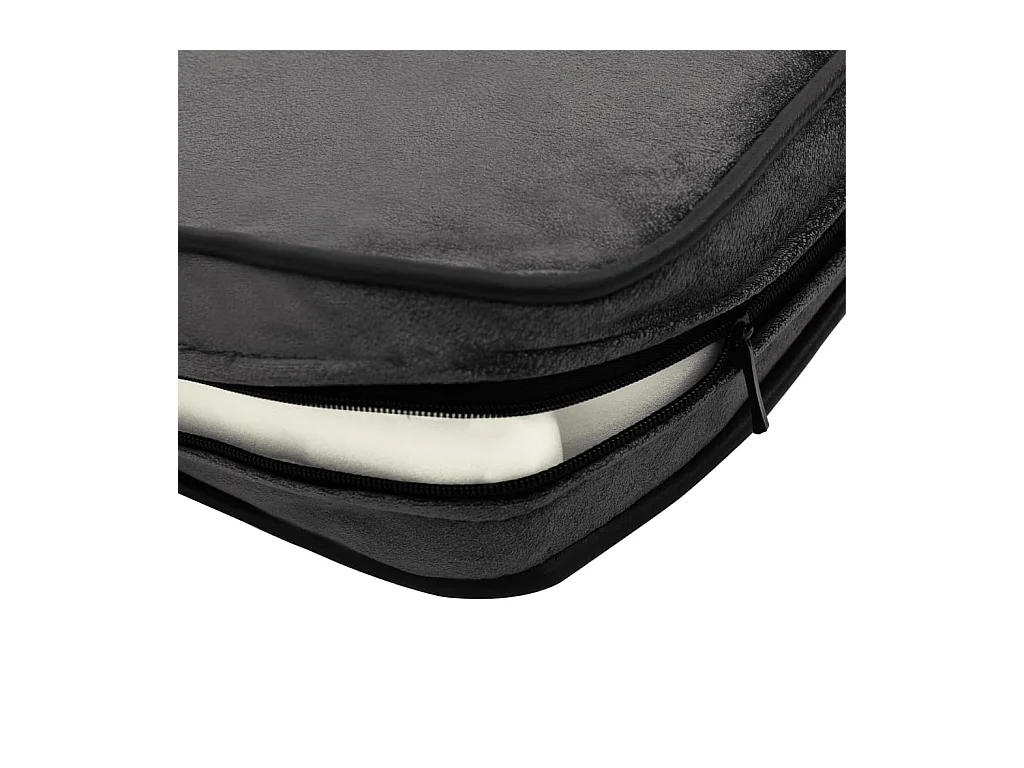 Canapé pour chien Gris foncé 81x43x31 cm Peluche et similicuir