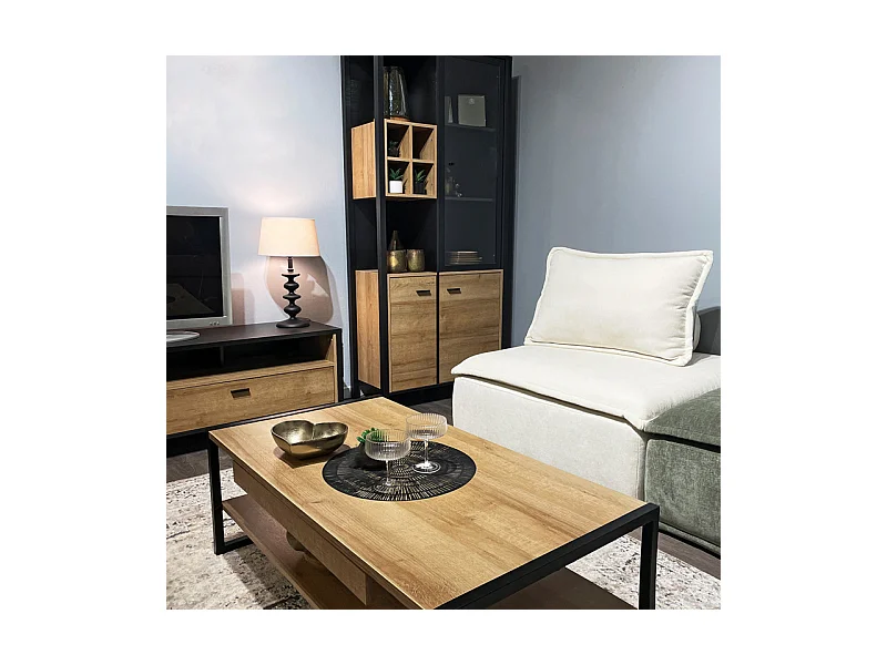 Chauffeuse tissu microfibre beige avec dossier amovible – LYS