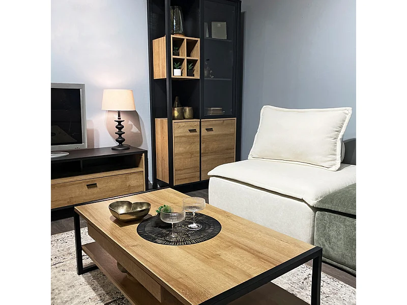 Chauffeuse tissu microfibre beige avec dossier amovible – LYS