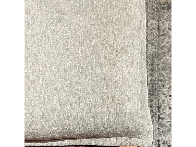 Chauffeuse tissu microfibre taupe avec dossier amovible – LYS