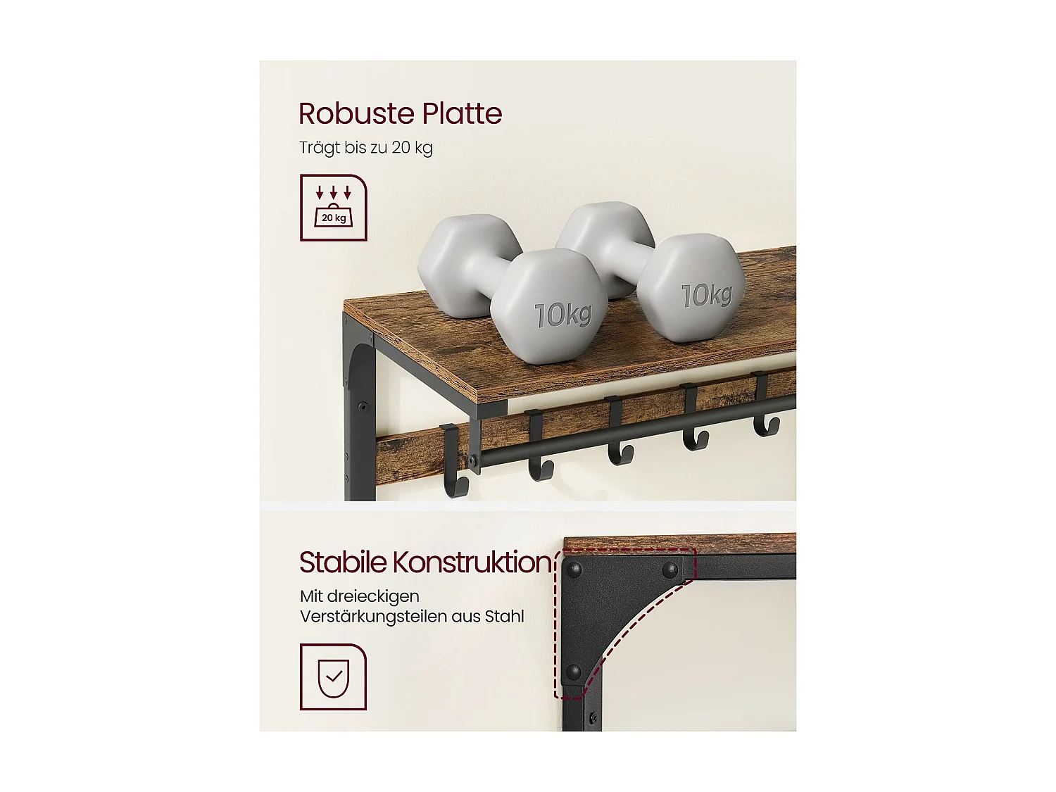 Appendiabiti da parete Copenhagen