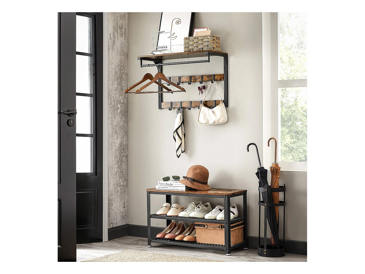 Wandgarderobe mit Ablage Uberlândia